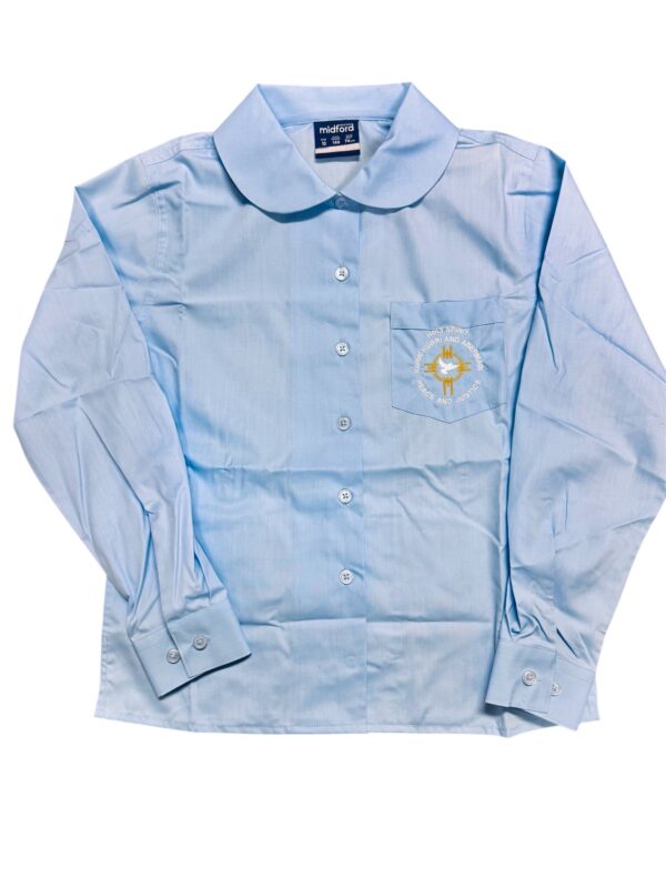 Holy Spirit CS Girls Winter Button Up Shirt w/ Logo